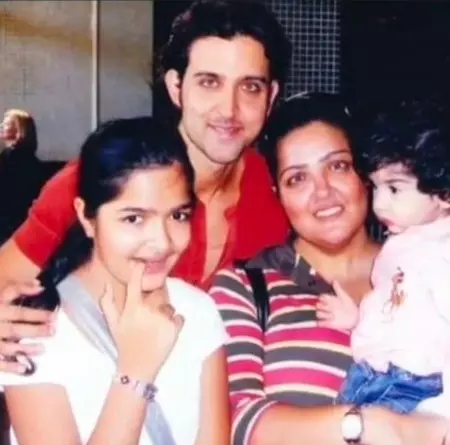 Hrithik Roshans sister Sunaina shares a throwback pic of her brother with the kids